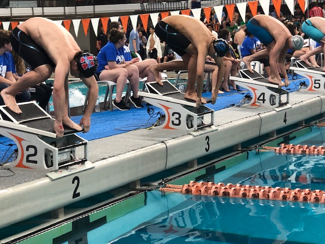 Marcus Bilke competes at the UIL State Championship