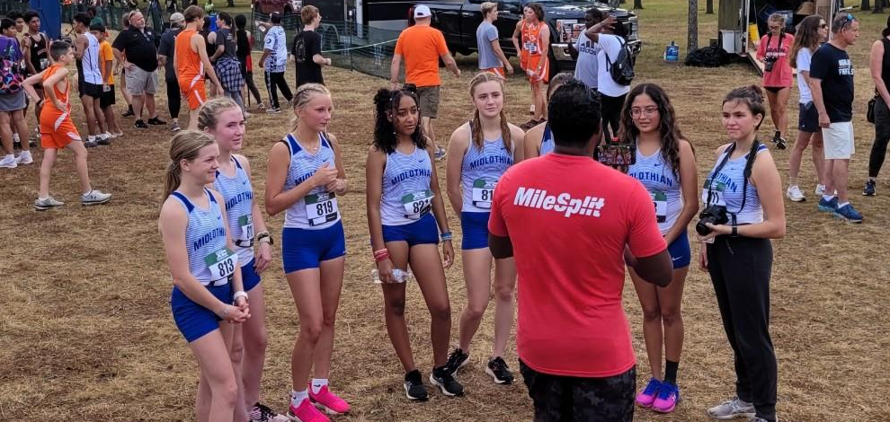 MHS Varsity Girls XC Team Interview with TXMilesplit at the Waxahachie Woodhouse Invite